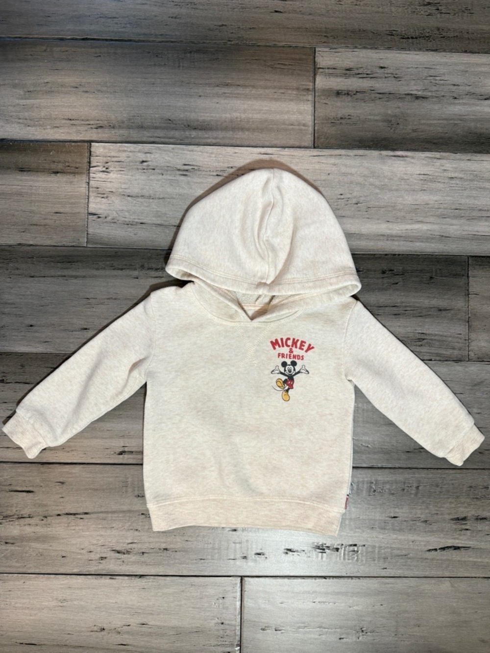 Disney , Mickey y Friends Cream Hoodie for Kids size 12 M - Picture 2 of 7